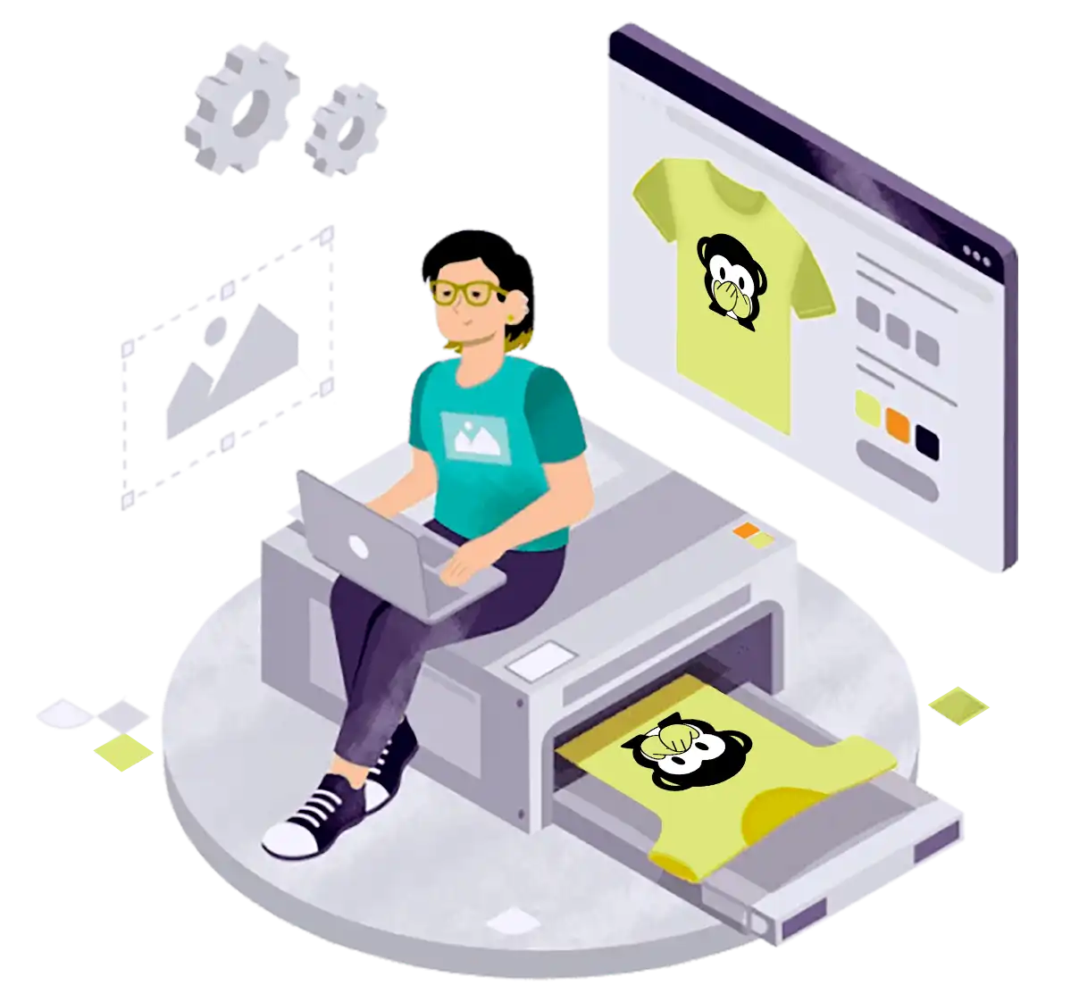 DTF es la técnica de impresión digital más innovadora con la que puedes imprimir diseños de alta calidad sobre textiles de cualquier color y casi cualquier composición, consiguiendo estampados elásticos, suaves al tacto, resistentes a los lavados y manteniéndose la calidad en los colores.